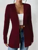 2026 Nuevo Blazer Coreano de Moda Elegante con Cuello en V de un Botón Color Sólido de Manga Larga para Amazon Europeo y Americano