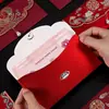 Envelope Vermelho de Pérola Estilo Chinês Casamento Retro Presente Criativo Novo Pacote Vermelho de Casamento para Casamento Mudança de Endereço