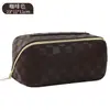 Bolsa de Maquiagem Pu Estilo Coreano Sanfonada para Mulheres, Bolsa Portátil para Armazenamento de Cosméticos, Necessaire de Viagem de Grande Capacidade