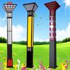 Lámpara solar de jardín para exteriores 2 m 3 m 50W Iluminación de camino de jardín césped Embellecimiento de jardín lámpara LED cuadrada