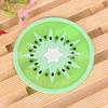 Posavasos de silicona coloridos y creativos de fábrica para frutas, aislantes, antideslizantes, de goma suave, manteles individuales, se pueden vender al por mayor