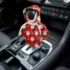 Cubierta de palanca de cambios de coche serie Navidad, cubierta de palanca de cambios de coche, cubierta de freno de mano, cubierta protectora de cambios manual, accesorios de decoración interior de coche