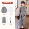 Novo Traje Tang Estilo Chinês para Meninos, Conjunto Hanfu Tradicional Infantil, Terno Zhongshan Retrô com Gola Alta, Traje para Apresentação de Recitação e Discurso para Meninos