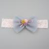 Diadema de encaje con lazo para bebé, accesorios elásticos de malla para el cabello, estilo coreano, estilo europeo y americano, para niños