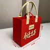 Bolsa de Feltro Empresa Publicidade LOGOTIPO Atividade do Festival do Barco-Dragão Sacola de Presente Lembrança Pequena Bolsa Tote de Feltro