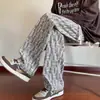 Pantalones Rectos de Pana para Hombre Otoño e Invierno 2024 Nueva Moda de Marca con forro polar Pantalones Deportivos Sueltos de Pierna Ancha Casuales