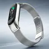 Adequado para Pulseira Xiaomi Mi Band 5/6 Fivela Milanese Pulseira de Aço Inoxidável Fivela Elástica Caixa de Metal Pulseira Mi3/4