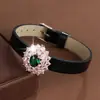 Pulsera de Muñeca Nueva Retro Tridimensional Girasol Circonita Brillante Estilo Coreano Moda Pulsera de Cobre Puro para Mujer Venta al por Mayor