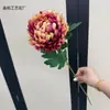 Flor Artificial de Crisantemo Garra de Dragón de Tallo Único, Dalia, Crisantemo Bola, Producto Transfronterizo Más Vendido, Flores para Proyectos, Arreglos Florales para Sacrificios, Venta al por Mayor de Comercio Exterior