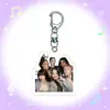 Llavero Colgante de Acrílico Joyería Ojo de Gato DIY Colgante para Bolso de Celebridad Colgante con Hebilla en Forma de D Regalo