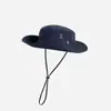 Sombrero de Sol con Protección Solar, Sombrero para Pesca y Senderismo al Aire Libre, Sombrero de Vaquero Occidental, Sombrero de Pescador con Cordón para Mujer, Sombrero de Verano de Ala Ancha para Hombre
