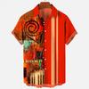 Camisa hawaiana de manga corta informal con estampado 3D de playa para hombre, estilo hawaiano, holgada, de verano, estilo transfronterizo