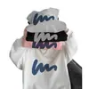 Estilo Coreano Holgado Creativo Estampado Cuello Redondo Sudadera Casual Tendencia Estilo Hong Kong Sudadera Forrada de Felpa Versátil Otoño e Invierno Nuevo