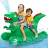 Novo assento inflável de dinossauro de PVC personalizável para crianças, assento brinquedo para brincar na água ao ar livre