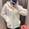 Shopping center mesmo primavera e outono homens e mulheres com zíper com capuz esportes cardigan casaco de manga comprida 465201/460324