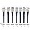 Pincel de maquillaje de buena calidad de Shenzhen, mango de madera, cepillo de silicona para mascarillas, cabezal suave, herramientas de belleza, cepillo de silicona en stock