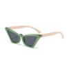 Nova moda olho de gato óculos de sol personalizado candy color europeu e americano tecnologia sentido óculos de sol rede feminina vermelho liso óculos de emagrecimento