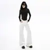 Jeans Blancos de Pierna Ancha Estilo Americano para Mujer, Nuevo Estilo Otoño 2025, Sueltos y con Caída, Versátiles, Pantalones Rectos Adelgazantes