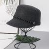 Sombrero octogonal de lana para mujer otoño e invierno boina estilo Corea del Sur sombrero de copa de caballero sombrero de equitación británico gorra con visera estilo Chanel