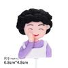 Pastel de celebridades en línea para San Valentín, decoración para niña, niño, papá, marca de azúcar, cerámica suave, decoración de cumpleaños con complemento, relieve de fondant