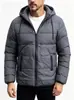 Chaqueta de algodón de invierno transfronteriza para comercio exterior para hombres, abrigo de algodón con capucha, chaqueta de algodón cálida casual moderna europea y americana, venta al por mayor de ropa para hombres