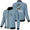 Chaqueta con cremallera nueva de primavera y otoño 2023 Cárdigan de moda Chaqueta de motocicleta Chaqueta casual para coche Talla estándar europea Chaqueta de talla grande de comercio exterior
