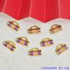 Pingente Dourado Areia com Esmalte Pingando para Atrair Riqueza, Boa Sorte, Segurança e Liga com Preservação da Cor, Pingente Artesanal DIY para Pulseira, Material para Pequenos Acessórios