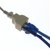 Cabo de rede RJ45 de oito núcleos, um-dois divisores, três vias, cabeça 8p8c, encaixe de telefone rj11 através da cabeça de quatro núcleos