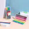 Bolígrafo de línea Gou bolígrafo de firma 6-24 colores bolsa de PVC set punta de aguja muy fina 0.4 cabeza de bolígrafo de metal nylon bolígrafo de tinta