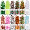 Ornamento para arte de uñas maquillaje Navidad mezcla lentejuelas polvo brillante copo de nieve estrella de cinco puntas lentejuelas de árbol de Navidad accesorios de Navidad