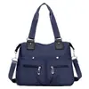 Bolsa mensageiro de tecido oxford leve e moderna, estilo coreano, feminina, de grande capacidade, à prova d'água, para viagem, compras, bolsa de ombro portátil