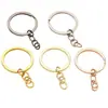 Fabricante de Llaveros Metálicos de 30 mm, Llaveros de Cadena de Cuatro Secciones, Accesorios para Llaveros con Colgante de Cuentas, Llaveros