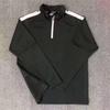 Roupa de Treino Meio Zíper Masculina Manga Longa Secagem Rápida Roupa de Corrida Esportes Atletismo Camiseta Tops Roupa de Fitness para Corrida