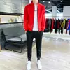 Novo terno masculino outono 2024 moda coreana terno cardigã bonito duas peças jovem uma geração de cabelo