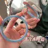 Pulsera Jingle de Imitación de Vidrio Color Jade de Un Paso a la Vez con Rosa Seca Accesorio de Estilo Antiguo, la Misma Pulsera que Usan las Mejores Amigas de Little Red Book