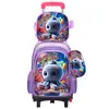 Los estudiantes de primaria pueden usar mochilas con ruedas de dos o seis ruedas, juegos de tres piezas de lindas mochilas infantiles de dibujos animados, disponibles directamente del fabricante