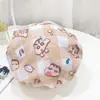 Touca de banho fofa de dupla camada kulomi touca de lavagem à prova d'água touca de banho para adulto touca de banho cozinha anti-fumaça óleo chapéu de cuidado