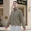 Chaqueta con capucha plegable de una pieza, estilo nuevo para primavera y otoño, para mujer, corta, casual, cuello alto, para ir al trabajo, top versátil de dos usos
