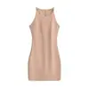 3457- Falda Sexy de Estilo Europeo Ajustada al Cuerpo que Resalta las Caderas 2026 Primavera/Verano Nuevo Vestido Chaleco Adelgazante con Cintura Ceñida para Mujer