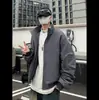 Chaqueta bomber transfronteriza para hombre, nuevo modelo primavera y otoño 2026, silueta estilo americano, chaqueta de béisbol tipo coach con cuello alto, abrigo casual