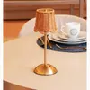 Luminária de Mesa LED Recarregável 3 Tons USB Lagoa 11cm x 30cm Metal Dourado - Wolff