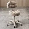 Taburete de Belleza, Taburete Giratorio Ajustable para Salón de Belleza, Taburete de Peluquería, Taburete Redondo para Barbería, Silla Redonda para Maquillaje en Casa
