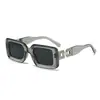 Gafas de Sol 2026 Modelo Nuevo con Varillas de Cadena Estilo Europeo y Americano para Mujer, Montura Cuadrada Pequeña, Versátiles, Modernas, Gafas de Sol de Moda de Alta Gama