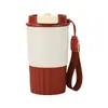 Taza de café de acero inoxidable 304, taza termo de café portátil para uso en exteriores, taza de café elegante para hombres, mujeres y estudiantes