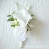 237 Ramillete de celebración de negocios estilo occidental flor de mano suministros de boda estudio de flores artificiales accesorios para fotos Serie Blanca