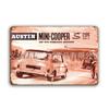Pintura de Hierro para Decoración de Pared de Coche Americano Retro Nostálgico Transfronterizo, Decoración Personalizada para Bar y Restaurante, Letrero de Pintura Colgante