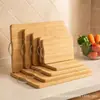 Tábua de corte de bambu popular personalizada para uso doméstico, anti-mofo, tamanho grande para frutas, dupla face, atacado