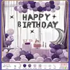 Decoração de festa de balão de aniversário Cena Layout Fundo Decoração de parede Suprimentos Pacote de sentimento premium Terno de comércio exterior
