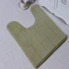 Tapete Antiderrapante para Banheiro Estilo Europeu e Americano em Formato U Tapete para Vaso Sanitário Conjunto de Duas Peças Antiderrapante para Vaso Sanitário Tapete para Pés Venda Quente Transfronteiriça Amazon