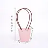 Dia das Mães Bolsa de Couro Impermeável para Arranjo de Flores Embalagem para Buquê Caixa de Presente Bolsa Tote Embalagem para Flores Musiss/Muxi Várias Cores